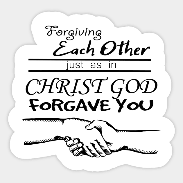 Forgiving each other Sticker by johnmerry